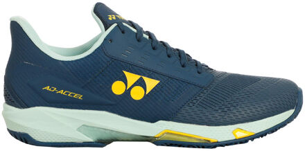 Yonex Power Cushion Ad-Accel Tennisschoenen Heren-Donkerblauw,Turkoois - 46.5
