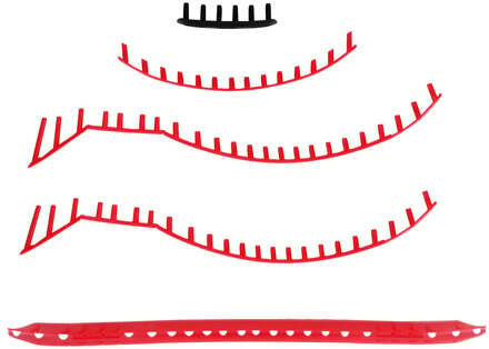 Yonex VCORE 98/98L Scarlet Set Snaarbeschermers-Zwart - nosize