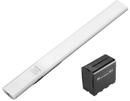 YONGNUO YN360S Handheld LED Video Light Wand Bar + BB-6 AA Battery Pack Case