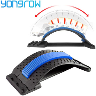 Yongrow Back Massager Stretcher Tools Lumbar stretch massager Spinal Pain Relief Chiropractic lumbar support treatment device