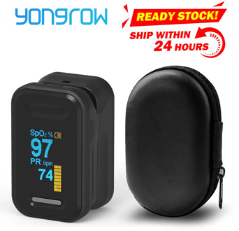 Yongrow Medical Fingertip Pulse Oximeter SPO2 PR Memter Oxygen Saturation SPO2 Oximetro De Dedo Pulsioximetro Oxymeter Finger