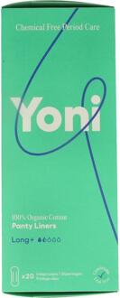 Yoni Biologisch Katoenen Inlegkruisjes Extra Lang Light 20 stuks