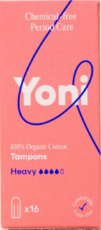 Yoni Biologisch Katoenen Tampons Heavy 16 stuks
