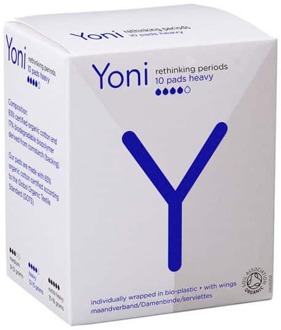 Yoni Biologische katoenen maandverband medium 10 stuks