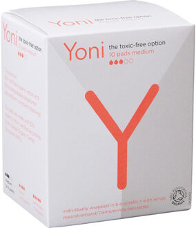 Yoni Biologische katoenen maandverband medium 10 stuks