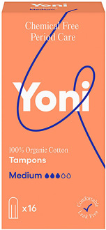 Yoni Medium Tampons - 16 stuks - Biologische Tampons