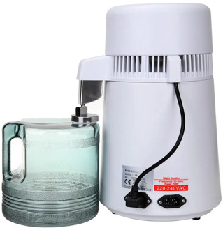 Yonntech 4L 750W Pure Water Purifier Filter Machine Stainless Steel Water Destillier Home Kitchen Wasser Destillie (Ship from EU