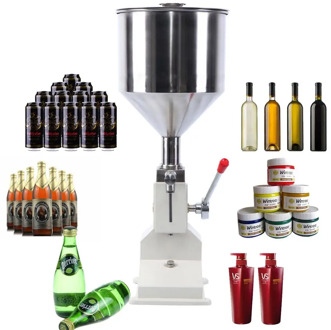 Yonntech 5-50ml Liquid Bottle Filling Machine Water Liquids Filling Machine for Shampoo Oil Cosmetic Cream Paste Bottler Filler