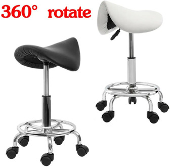 Yonntech Hydraulic Saddle Salon Stool Massage Chair Tattoo Facial Spa Office Lift for Beauty
