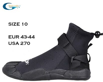 Yonsub 3Mm Neopreen Rubber Duiken Laarzen Voor Man Of Vrouw Outdoor Water Ski Surfen Waden Antislip Quick-Drogen Aqua Schoenen zwart size 10