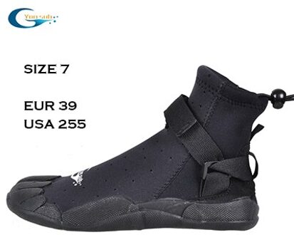 Yonsub 3Mm Neopreen Rubber Duiken Laarzen Voor Man Of Vrouw Outdoor Water Ski Surfen Waden Antislip Quick-Drogen Aqua Schoenen zwart size 7