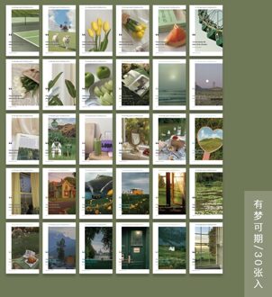 Yoofun 30Pcs Postcard Hemel Bloemen Dagelijks Leven Mini Lomo Wenskaart Postkaart/Wens Kaart Wanddecoratie kaart