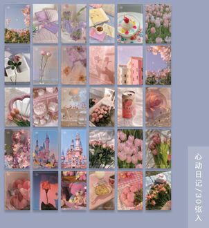 Yoofun 30Pcs Postcard Hemel Bloemen Dagelijks Leven Mini Lomo Wenskaart Postkaart/Wens Kaart Wanddecoratie kaart