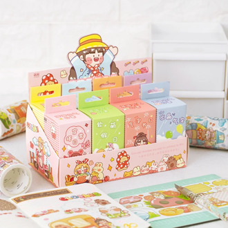 Yoofun 7.5cm*3m Washi tape Planner Handbook Decorative Masking Tape School Supplies Kawaii Stationery Album scrapbook Stickers