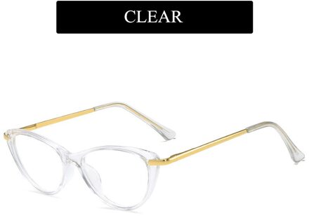 Yooske Anti Blauw Licht Kat Bril Frames Vrouwen Computer Brillen Frame Dames Bluelight Lens Clear Optische Bril doorzichtig