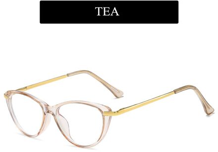 Yooske Anti Blauw Licht Kat Bril Frames Vrouwen Computer Brillen Frame Dames Bluelight Lens Clear Optische Bril thee
