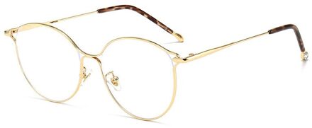 Yooske Cat Eye Brilmonturen Vrouwen Trendy Bijziendheid Frame Rose Gold Optische Brillen Voor Dames Mode Bril goud