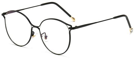 Yooske Cat Eye Brilmonturen Vrouwen Trendy Bijziendheid Frame Rose Gold Optische Brillen Voor Dames Mode Bril zwart