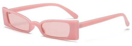 YOOSKE Kleine Vierkante Zonnebril Vrouwen Cat Eye Zonnebril Dames Luxe Eyewear UV400 Shades Roze