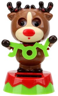 Yosolo Leuke Dierlijke Vorm Auto Ornament Auto Accessoires Zonne-energie Swingende Dansen Speelgoed Auto-Styling Auto Dashboard Decoratie hert