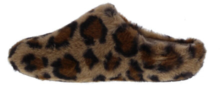 Yosra luipaard muil | dames | | maat: | stof en immitatieleer Bruin - 39