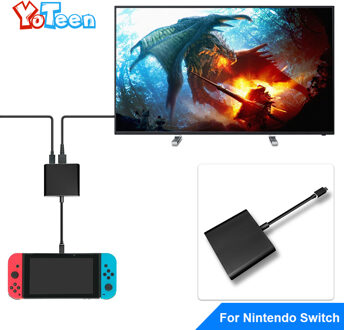 Yoteen Type C Adapter Voor Nintendo Switch Vervanging Dock Tv Hdmi Converter Kabel Usb 3.0 Poort Voor Accessoires