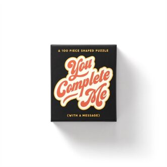 You Complete Me 100 Piece Mini Shaped Puzzle -  Brass Monkey, Galison (ISBN: 9780735368873)