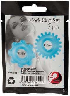You2Toys Cock Ring Set - Blauw