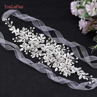 Youlapan HP258 Silver Rhinestone Crown Bruids-hoofddeksels Luxe Crystal Wedding Tiara Vrouwen Hoofdband Haar Accessoires Hoofddeksels HP349