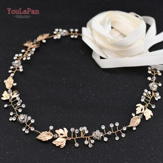 Youlapan SH122 Golden Rhinestone Riemen Voor Vrouwen Diamant Taille Jurk Riem Ivoor Bruids Riem Met Sash Jeweled Belt Sash uit-wit lint