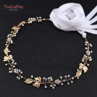 Youlapan SH122 Golden Rhinestone Riemen Voor Vrouwen Diamant Taille Jurk Riem Ivoor Bruids Riem Met Sash Jeweled Belt Sash wit lint