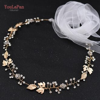 Youlapan SH122 Golden Rhinestone Riemen Voor Vrouwen Diamant Taille Jurk Riem Ivoor Bruids Riem Met Sash Jeweled Belt Sash wit organza