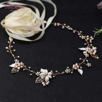 Youlapan SH313 Rose Goud Diamant Riem Trouwjurk Riemen Elegante Bruids Sjerpen Decoratieve Riemen Voor Vrouwen Jurken Riem ivoor lint