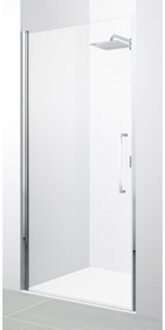 Young 2.0 1B draaideur voor nis 82/86x200cm zwart/helder Y21B821H Zwart/Helder (Zwart)