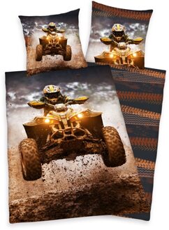 Young Collection Dekbedovertrek Quad Bruin