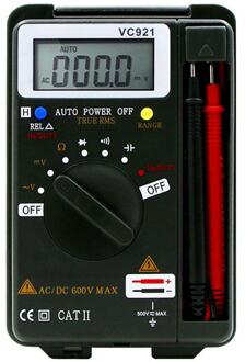 Youool Digitale Multimeter VC921 3 3/4 Persoonlijke Mini Digitale Multimeter Handheld Pocket Capaciteit Weerstand Frequentie Tester