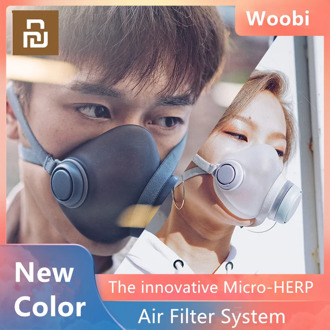 Youpin Woobi Play Adult Mask 4 Layer Protective One-way Valve Face Mask PM2.5 Air Pollution Mask Dustproof Breathable