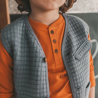 Your Wishes jongens gilet Pastel blue - 134