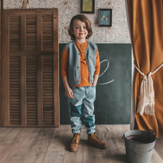 Your Wishes jongens longsleeve Perzik - 128