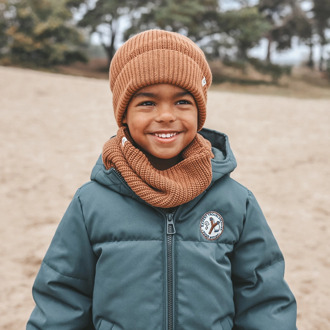 Your Wishes jongens sjaal Bruin - 2