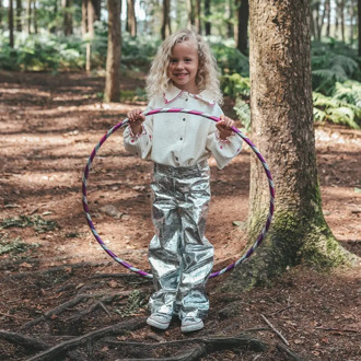 Your Wishes meisjes broek Zilver - 122