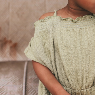 Your Wishes meisjes jurk Groen - 116