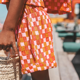 Your Wishes meisjes korte broek Rose - 134