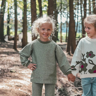 Your Wishes meisjes longsleeve Olijf - 86