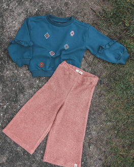 Your Wishes Sweat yaw25-781abb Blauw - 104