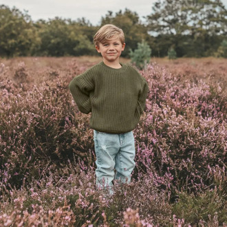 Your Wishes unisex trui Army - 74-80