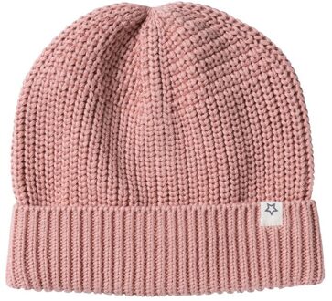 Your Wishes winter muts meisjes - roze - gebreid - maat One Size