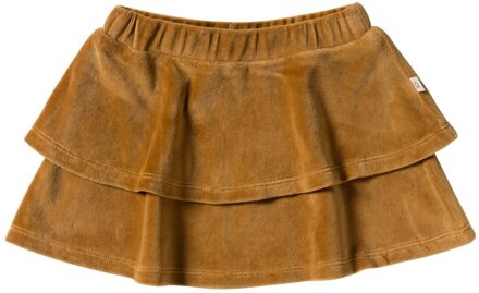 Your Wishes winter rok meisjes - bruin - velvet, jersey - maat 110