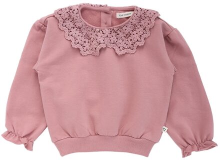 Your Wishes winter sweater meisjes - roze - gebreid, gehaakt - maat 134