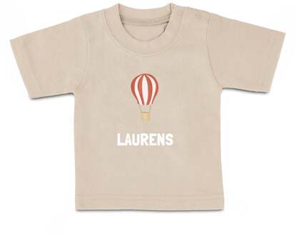 YourSurprise Baby shirt bedrukken - Korte mouw - Beige - 74/80